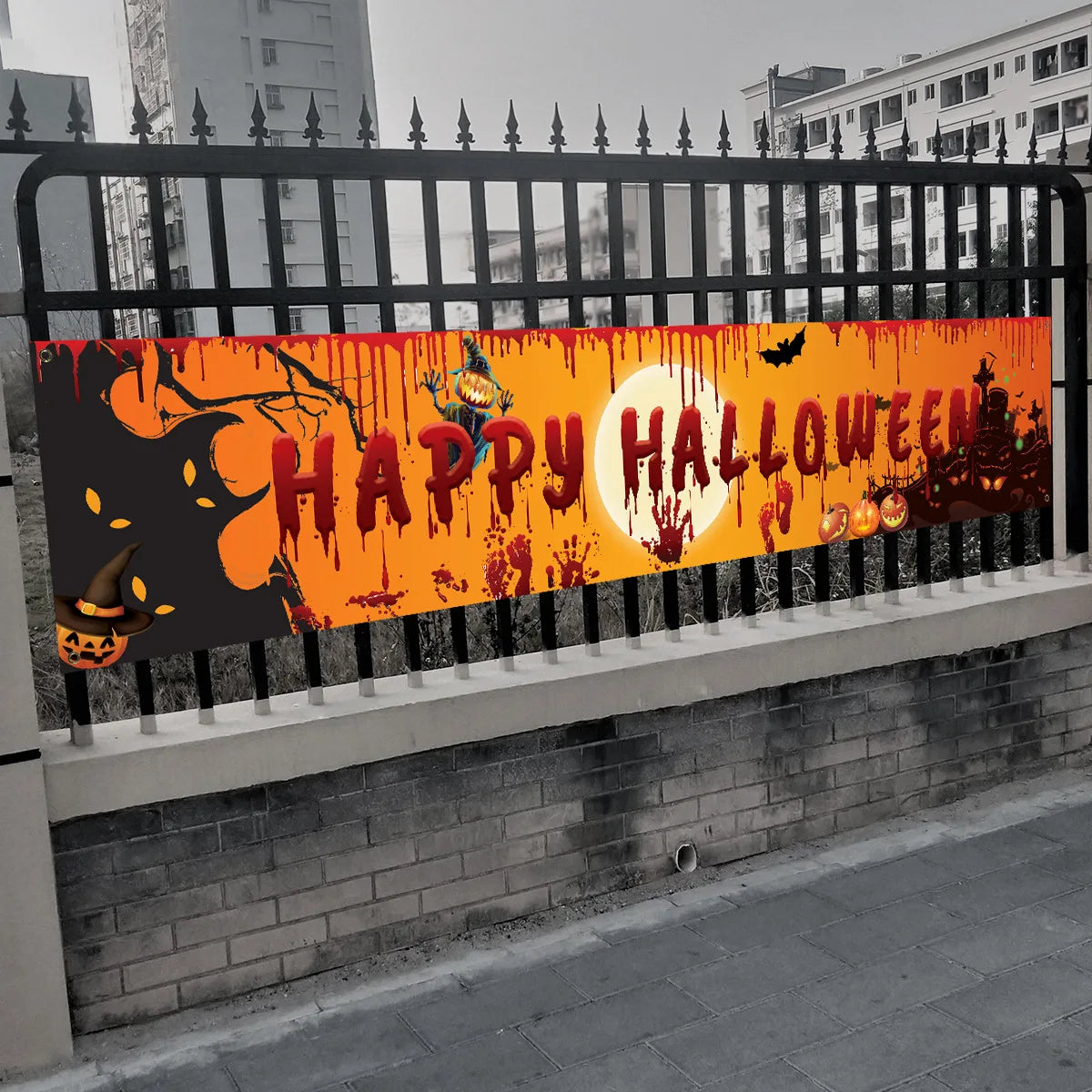 Happy Halloween Banner 250cm Long - YourGiftIdeasUK