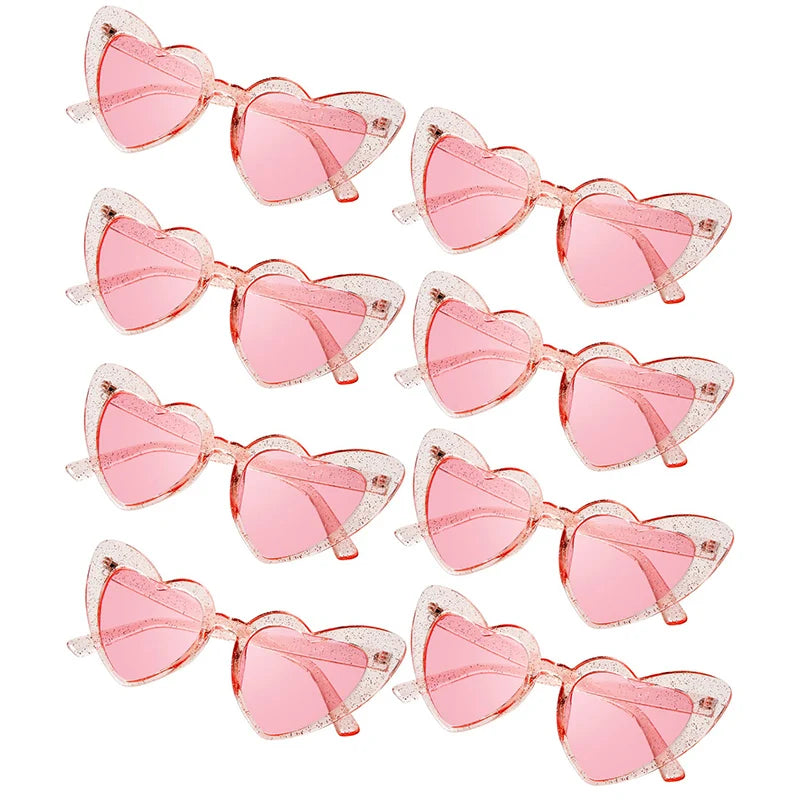 12-100 Pairs Wedding Bodas Heart Sunglasses Bachelorette Bachelor Hen Party Glasses Team Bride Bridesmaids Groomsmen Gifts