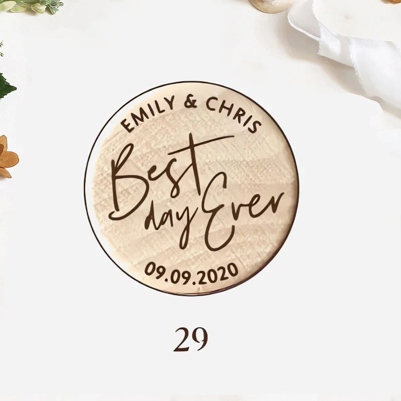 Custom 10pcs Wooden Wine Cork Stoppers with Thank You Card Wedding Party Baptism Ideas Personalized Gift for Guests in Bulk