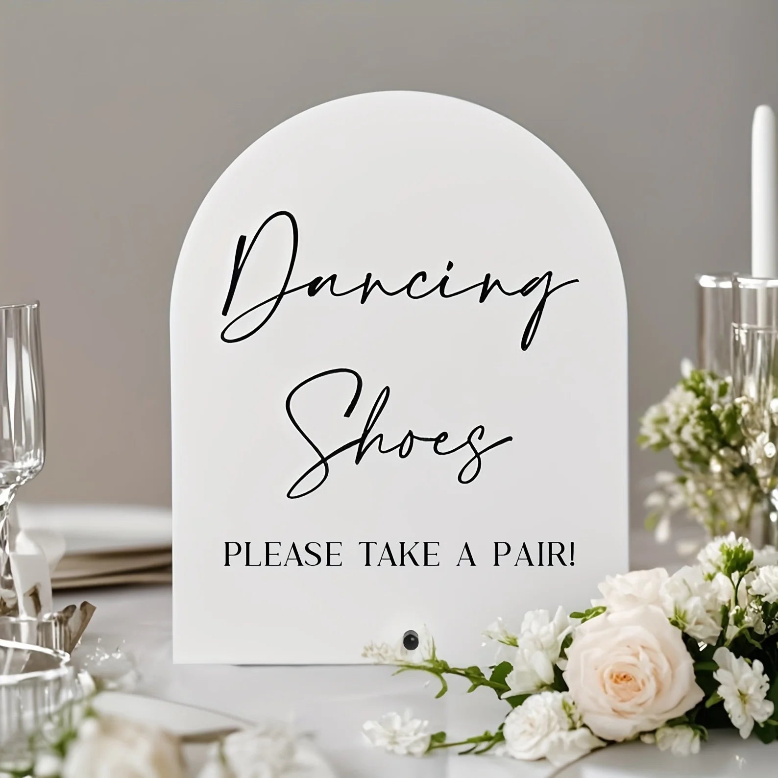 【Flat】Classic dance shoes acrylic sign, wedding, desktop, multi-purpose, 2D flat