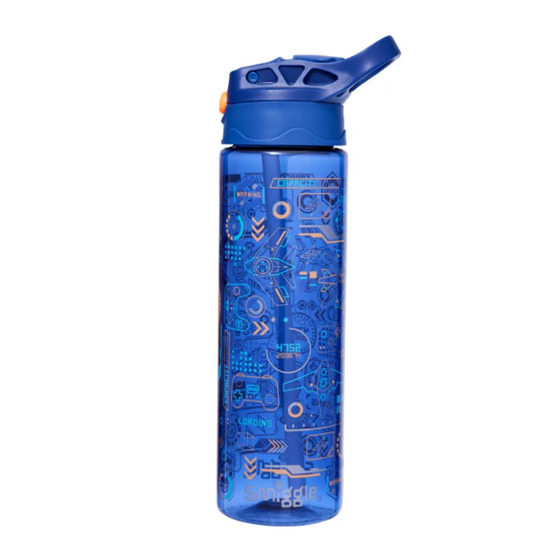 Smiggle Aussie Straw Bottle - Large Capacity