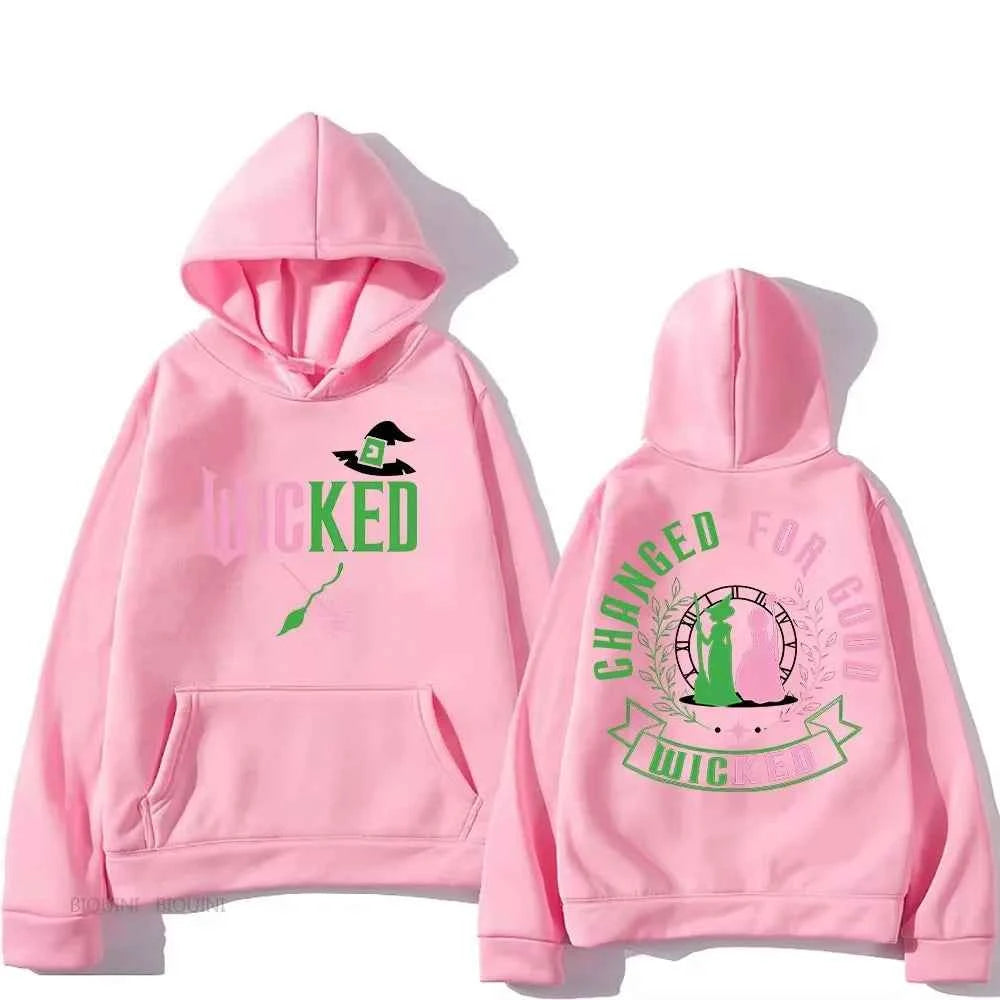 Wicked Hooded for Autumn/Winter Manga Hooded Retro Sweatshirt Funko Pop Comfortable Punk Clothes Sudaderas Casual Pullovers