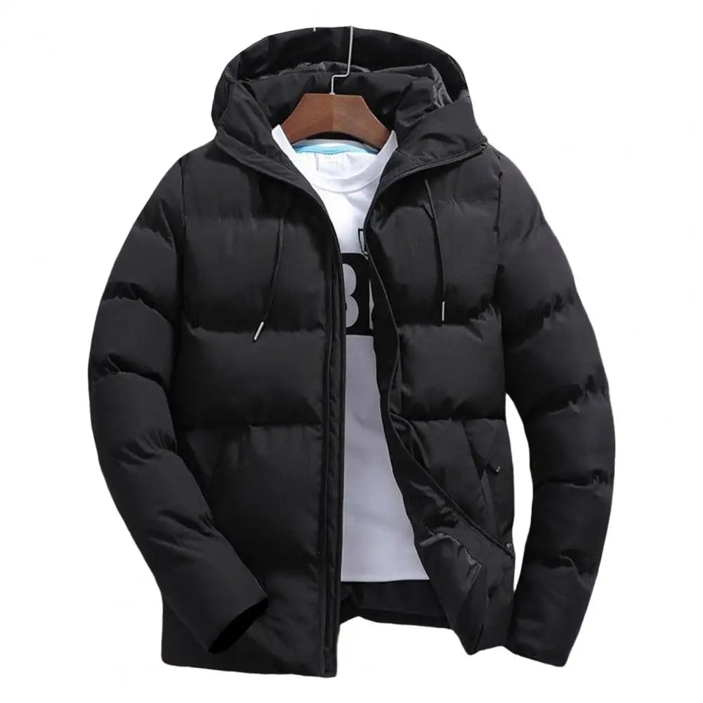 Men's Coats Winter Casual Solid Hooded Coat Men Long Sleeve Windbreak Lightweight Padded Jackets Streetwear Jacket - Your Gift Ideas