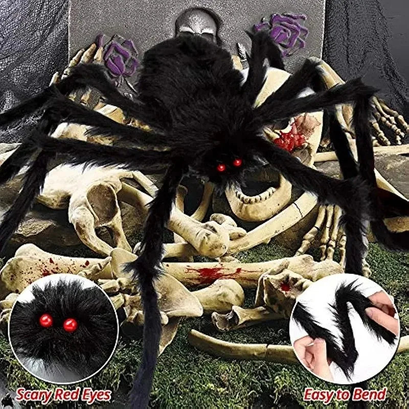 Halloween Big Plush Spider Horror Halloween Decoration - YourGiftIdeasUK