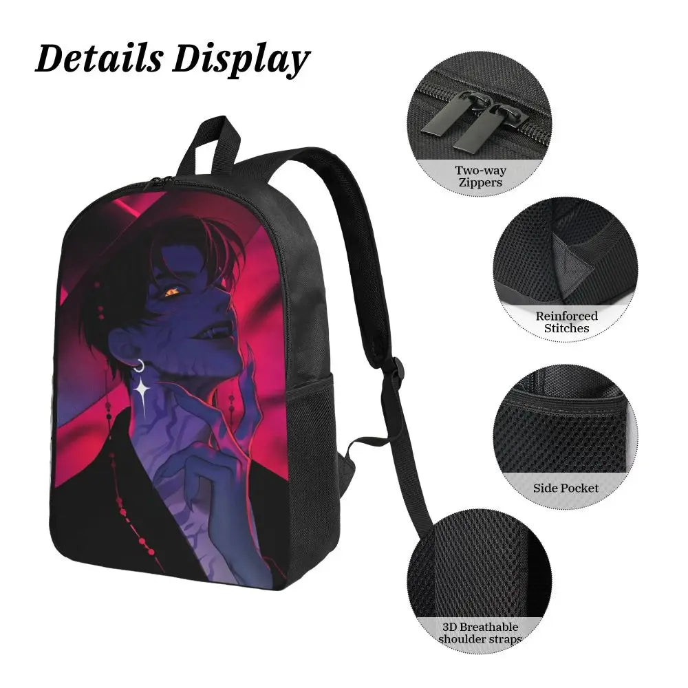 3Pcs Kpop Demon Hunters Huntrix  Backpack Set for Kids Pencil Boxes Bookbag Sets with Lunch Box For School Students Knapsack