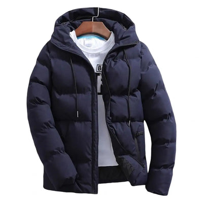 Men's Coats Winter Casual Solid Hooded Coat Men Long Sleeve Windbreak Lightweight Padded Jackets Streetwear Jacket - Your Gift Ideas