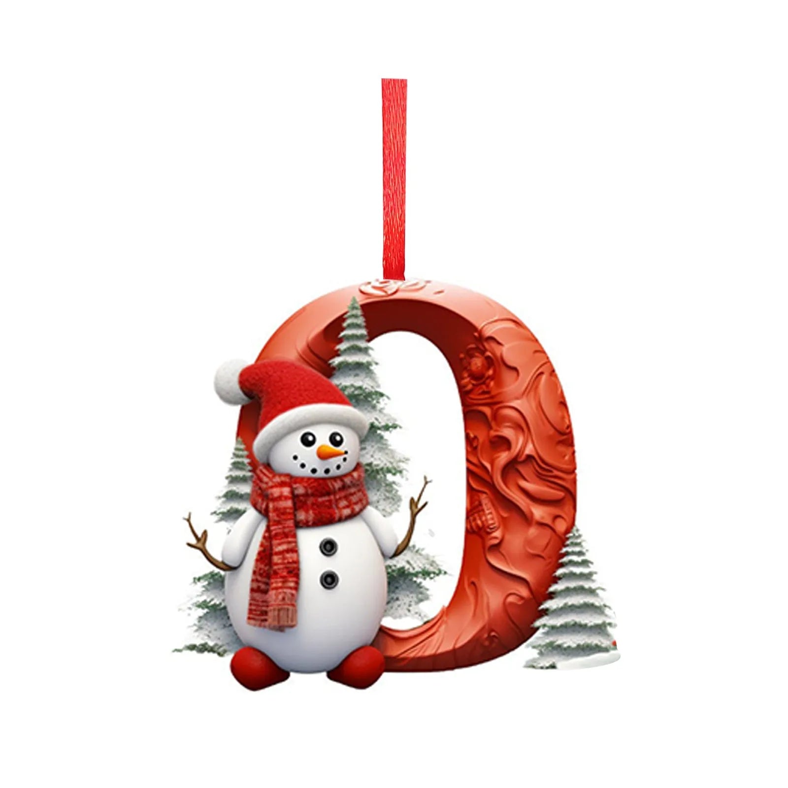 New Christmas Tree Decoration 2D Letter Pendant Acrylic 26 Letter Pendant Hanging Christmas Tree Ornament Accessories navidad - YourGiftIdeasUK