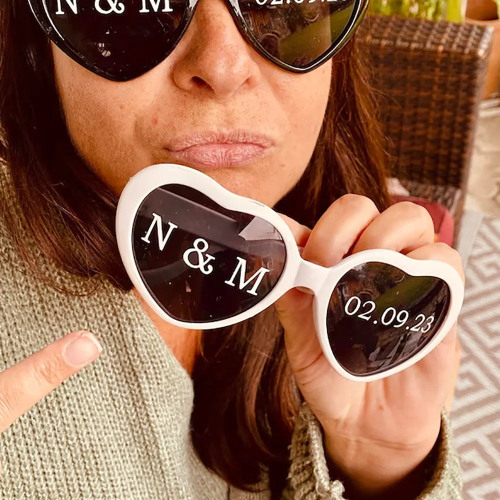 Personalized Vinyl Name Stickers For Bride Sunglasses Bachelorette Party Decor Custom Glass Decal Vinyl Sticker Wedding Labels - YourGiftIdeasUK