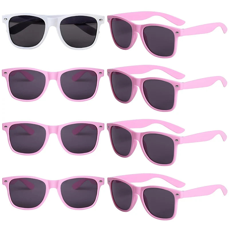 12-100 Pairs Wedding Bodas Heart Sunglasses Bachelorette Bachelor Hen Party Glasses Team Bride Bridesmaids Groomsmen Gifts