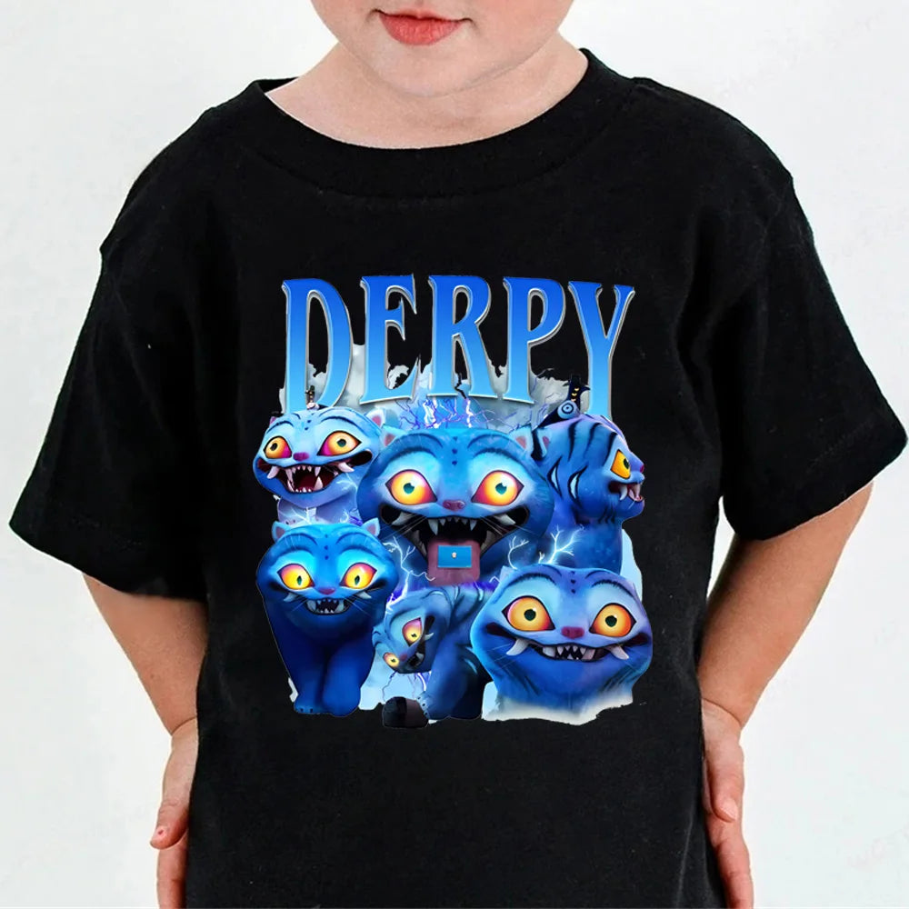 Huntrix Kpop Demon Hunters T-Shirt for Boys Girls Cotton Fans Gift Summer Crew Neck Short Sleeve Tees Fashion Kids T-shirt
