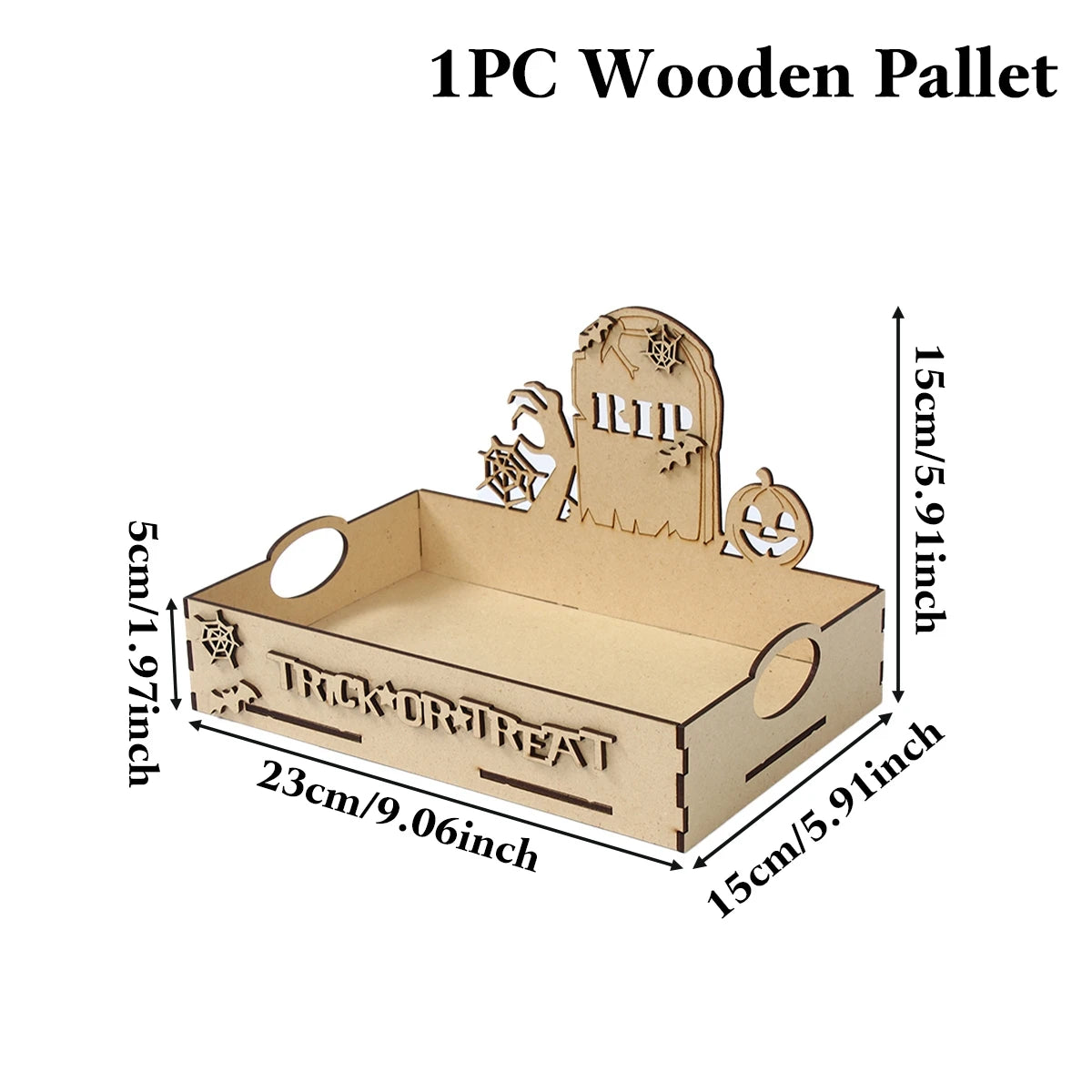 Halloween Wooden Candy Tray - YourGiftIdeasUK