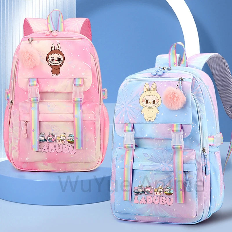 Anime Cute Printed Backpack Teenger Student Kid Girl Boy Schoolbag Bookbag Women Large Capacity Waterproof Schoolbag Travel Bag