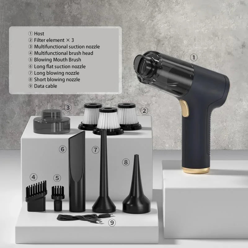 Xiaomi 1290000Pa Car Vacuum Cleaner 2in1 Portable Wireless Car Vacuum Cleaner Handheld Home Car Dual Use Vacuum Cleaners MIJIA - Your Gift Ideas