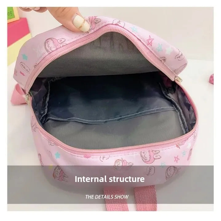 New Large Capacity Children's Backpack Lovely Primary School Student Bag Kindergarten Double Shoulder Bag Bubble Mart Bag