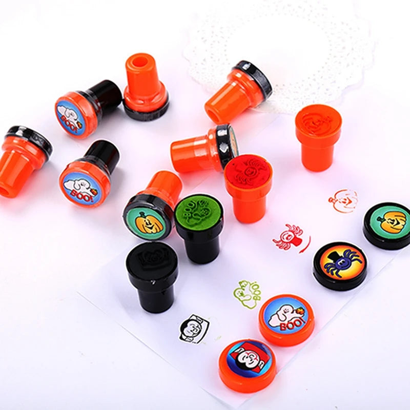 12-24pcs Creative Cartoon Pumpkin Bat Seal Halloween - YourGiftIdeasUK
