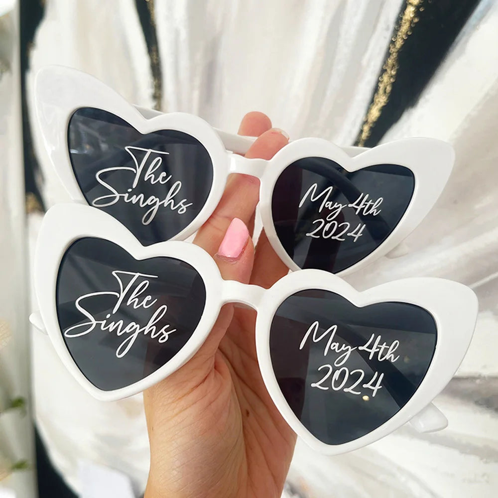 10/20/30Pcs Personalized Wedding Sunglasses with Stickers Bachelorette Party Gift Night Before Party Bridesmaid Favor Glasses