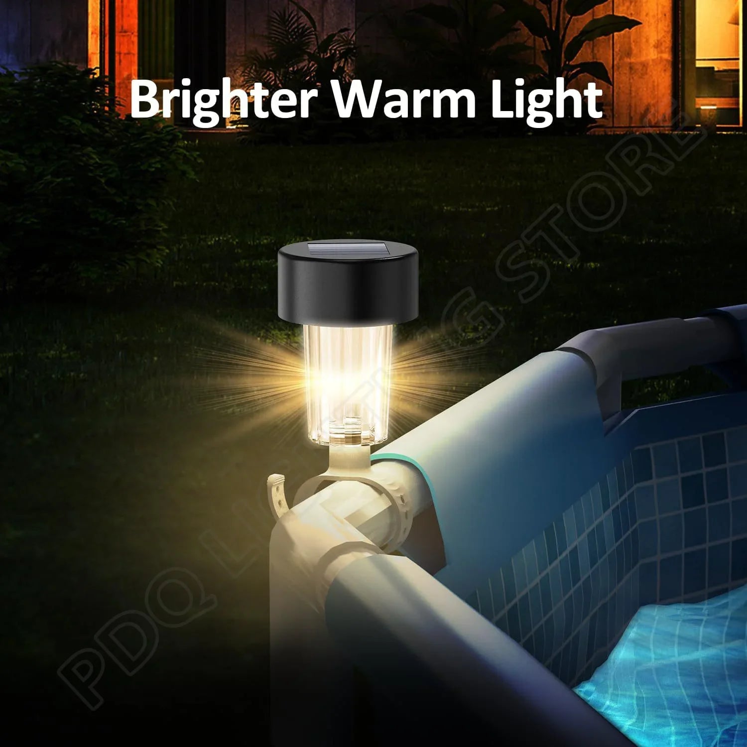 1/2/4/6/8/10PCS Solar Pool Light Frame on the ground for swimming pool outdoor pool fence decorative accessories Waterproof LED