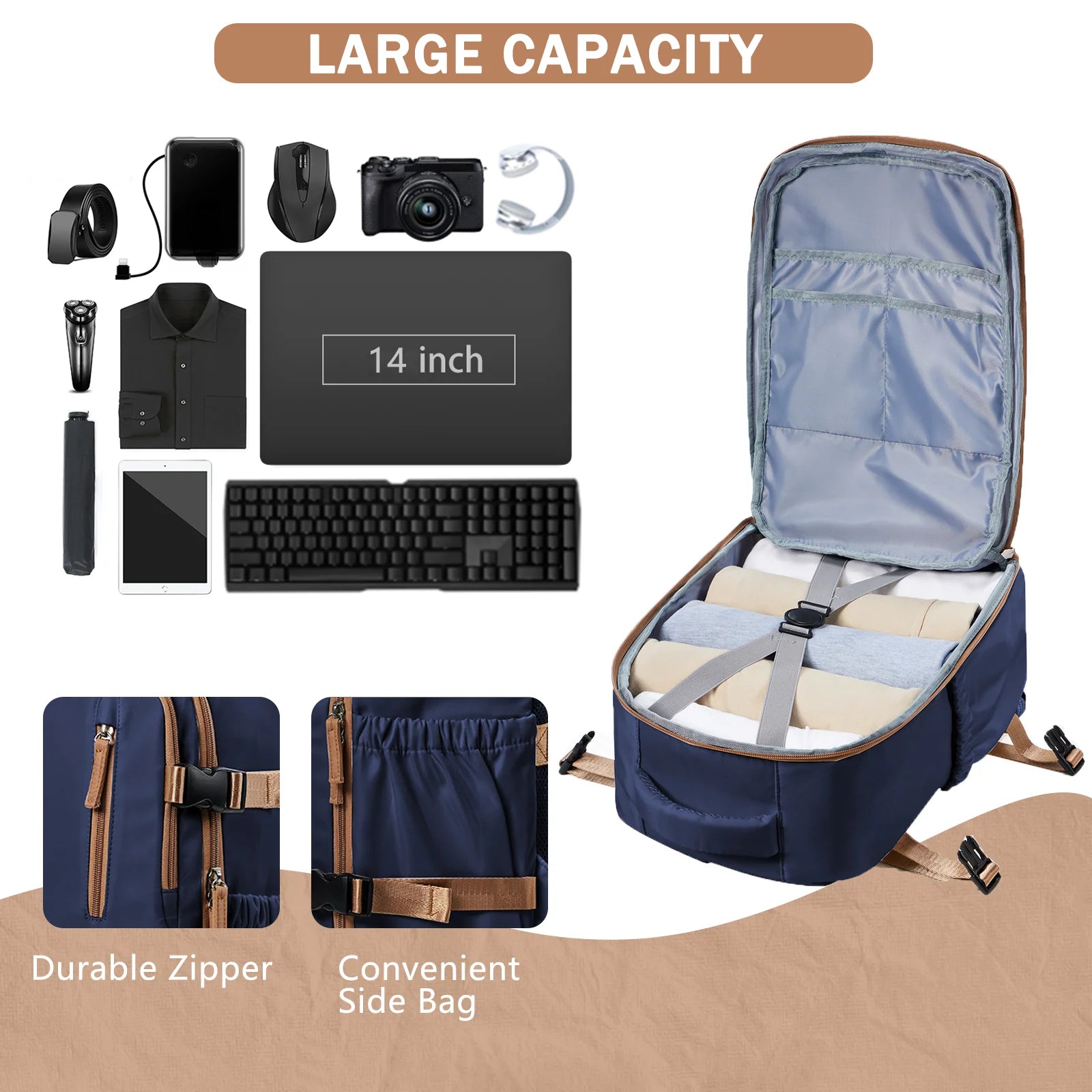Men Travel Backpack  Airplane Bag Hand Luggage Wizzair 40x30x20 Carry-Ons Laptop Backpack Women Cabin Bags, School Backpacks