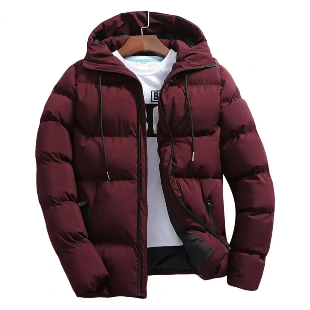 Men's Coats Winter Casual Solid Hooded Coat Men Long Sleeve Windbreak Lightweight Padded Jackets Streetwear Jacket - Your Gift Ideas