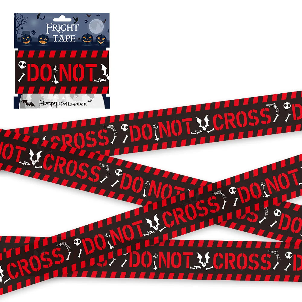 NEW 1PC Halloween Props Window Prop Warning line - YourGiftIdeasUK