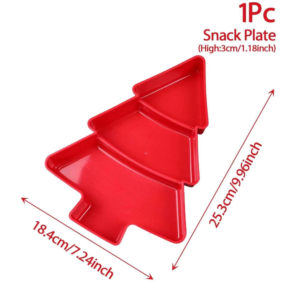 Christmas Tree Fruit Plate Merry Christmas Party Decorations For Home 2025 Navidad Noel Natal Xmas Gifts Happy New Year 2026