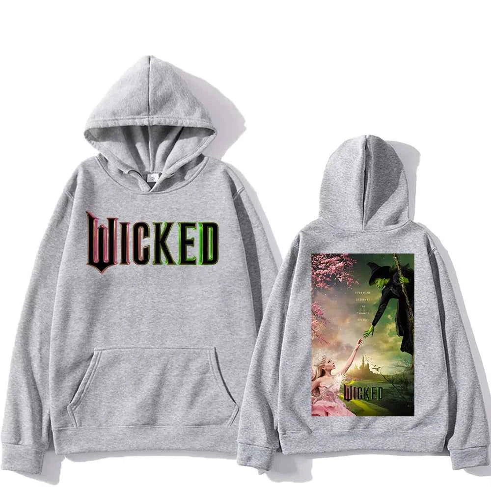 Men Women Sudaderas Wicked Fantasy Movie Graphic Print Sweatshirts Autumn Winter Large Pullovers Windproof Unisex Casual Hoodies