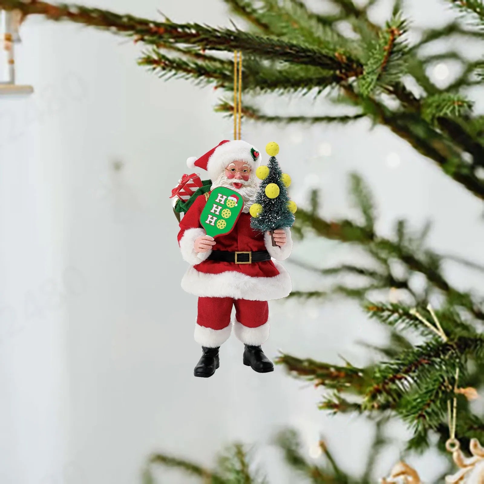 Christmas Tree Decor Pendant 2D Acrylic Santa Claus's Daily Life Home Holiday Pendant Christmas Ornaments Navidad New Year 2025 - YourGiftIdeasUK