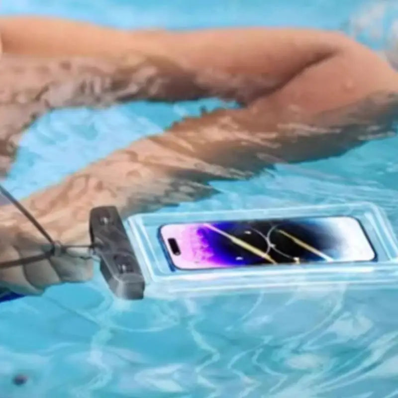 Waterproof Phone Bag Touchscreen Cell Phone Water Protector Pouch Phone Holder Protector for Beach Vacation Swimming Pool