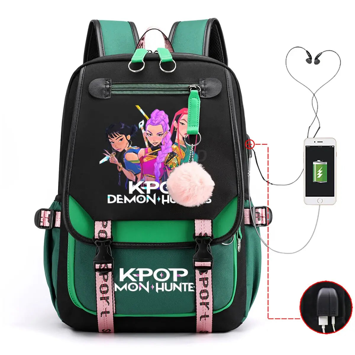 KPop Demon Hunters School Bags for Student Teens Girls Girls Backpack Women Laptop Backpack Outdoor Travel Bagpacks High Quality