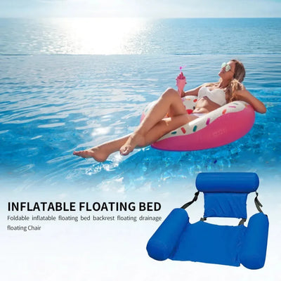 New Inflatable Mattresses Water Swimming Pool Accessories Hammock Lounge Chairs Pool Float Water Sports Toys Float Mat Pool Toys