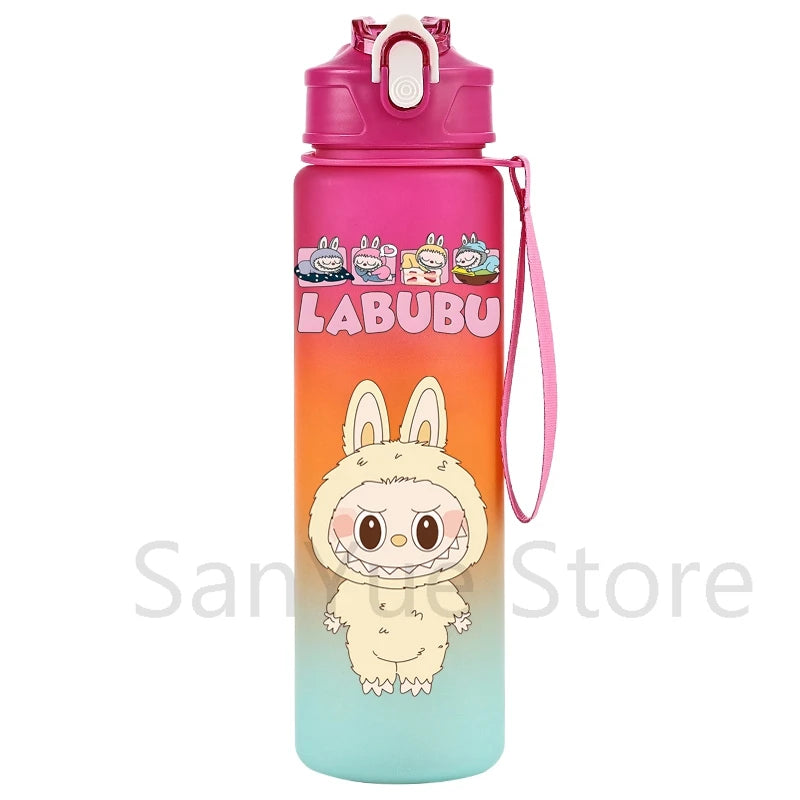 750Ml Cartoon Printed Large Capacity Water Bottle Teenger Student Drinking Portable Cartoon Outdoor Sport Water Cup Kid Gift
