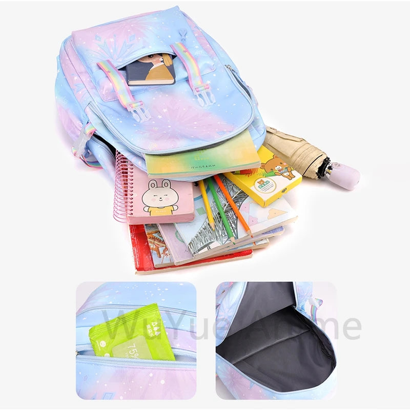 Anime Cute Printed Backpack Teenger Student Kid Girl Boy Schoolbag Bookbag Women Large Capacity Waterproof Schoolbag Travel Bag