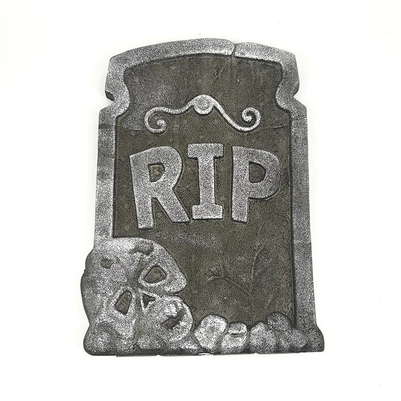 Halloween Foam Tombstone Decoration Haunted House RIP Stone Grisly Props Party Decor Skeleton Tombstone Yard Decoration - YourGiftIdeasUK