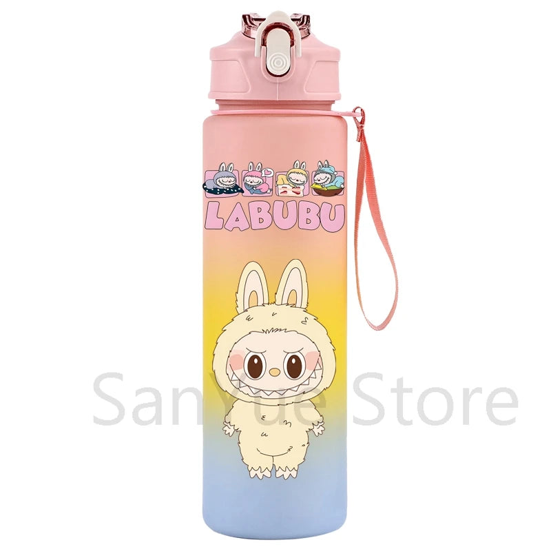750Ml Cartoon Printed Large Capacity Water Bottle Teenger Student Drinking Portable Cartoon Outdoor Sport Water Cup Kid Gift