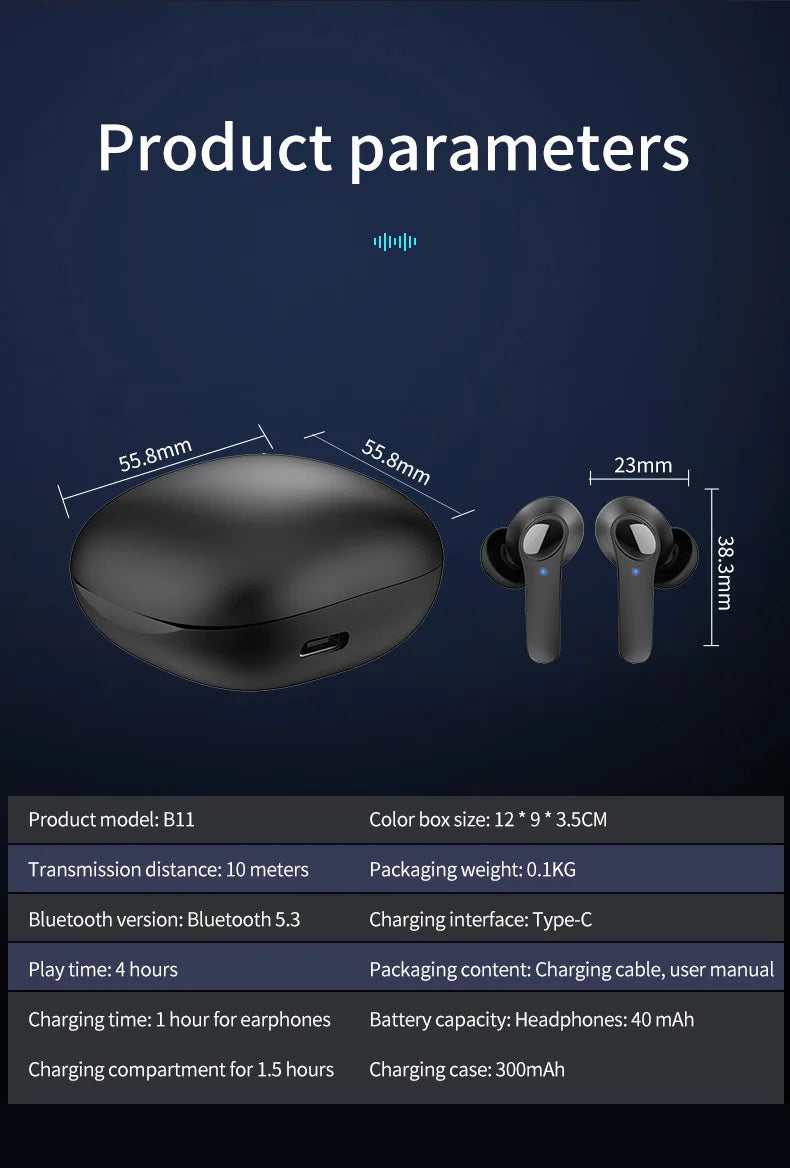 New Translation Headphones 144 Translanguages instant Translate Smart Voice Translator B11Wireless Bluetooth Translator Earphone
