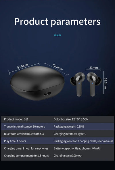 New Translation Headphones 144 Translanguages instant Translate Smart Voice Translator B11Wireless Bluetooth Translator Earphone