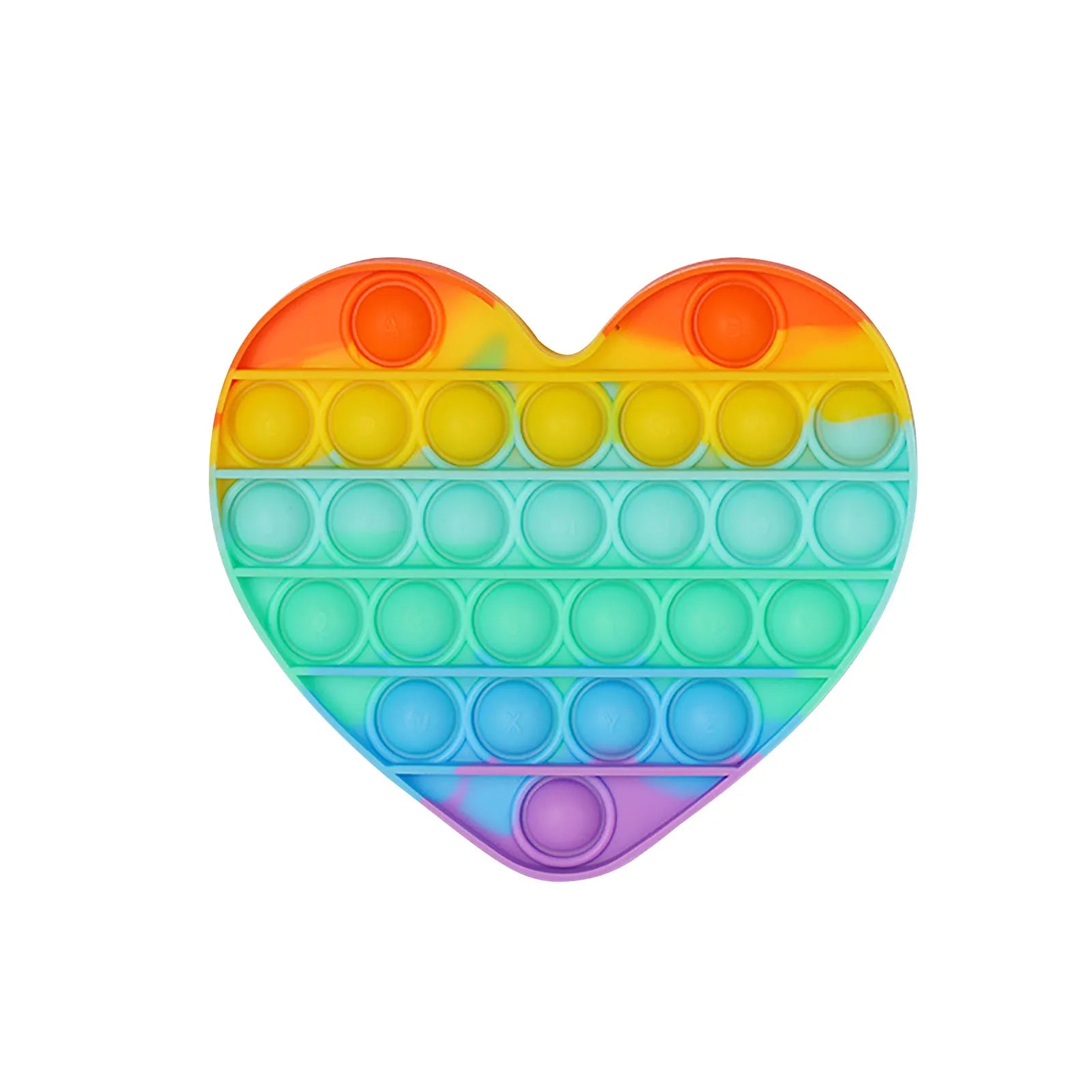 Rainbow Fidget Toys Pop Push Bubble Sensory Toys Funny Dinosaur Autism Needs Squishy Stress Reliever Toys for Kids Aнтистресс