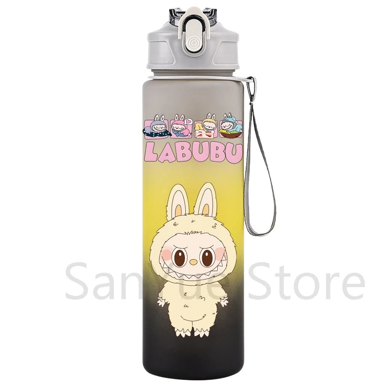 750Ml Cartoon Printed Large Capacity Water Bottle Teenger Student Drinking Portable Cartoon Outdoor Sport Water Cup Kid Gift