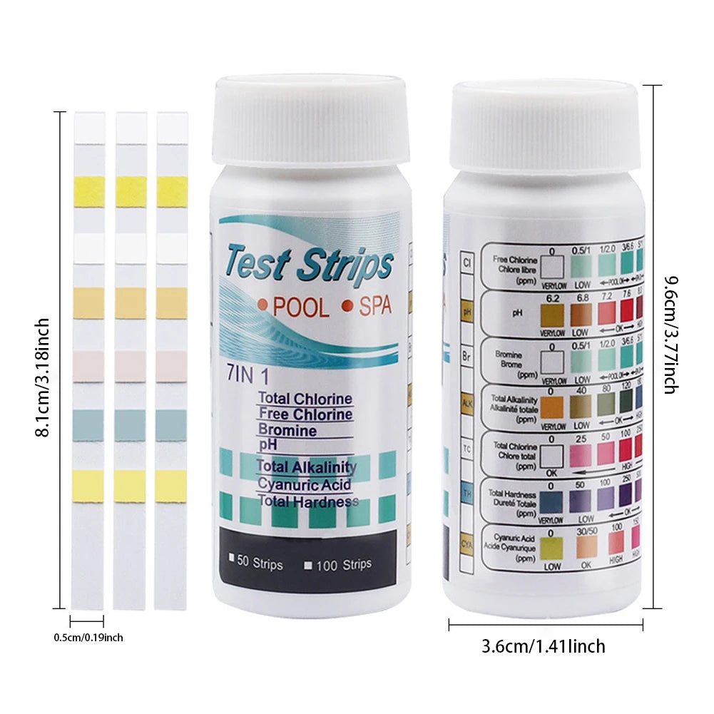 SwimSafe Pool & Spa pH Test Strips - 50/100 Pack