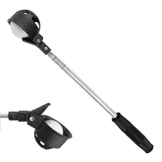 Telescopic Golf Ball Retriever, Portable with Automatic Locking Scoop