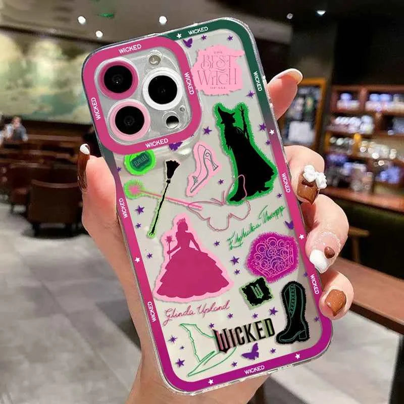 W-Wicked Part One Movie G-Glinda Phone Case For iPhone 16e 16 15 14 13 12 11 Mini Pro Max X XR XSMax 8 Plus Soft TPU Back Cover