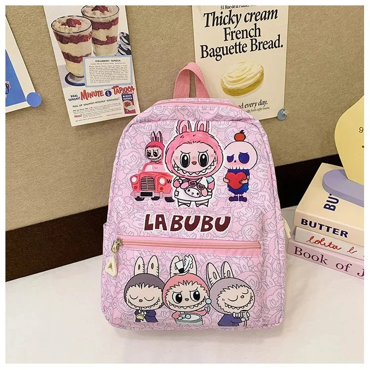 New Large Capacity Children's Backpack Lovely Primary School Student Bag Kindergarten Double Shoulder Bag Bubble Mart Bag