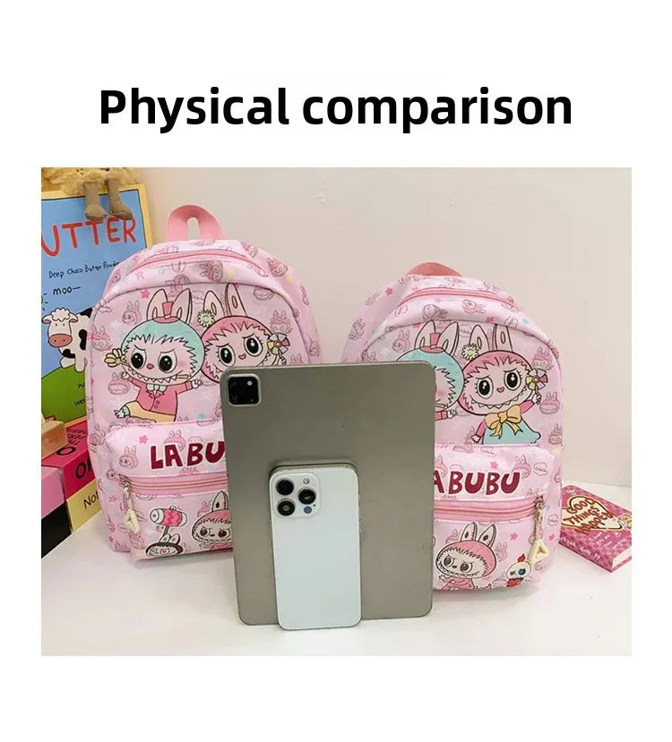 New Large Capacity Children's Backpack Lovely Primary School Student Bag Kindergarten Double Shoulder Bag Bubble Mart Bag