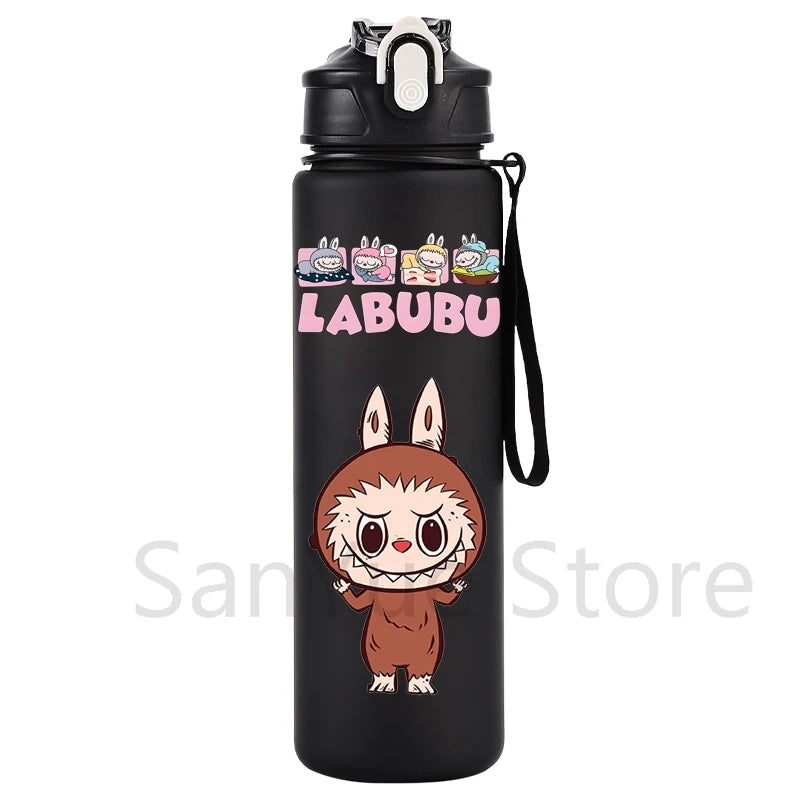 750Ml Cartoon Printed Large Capacity Water Bottle Teenger Student Drinking Portable Cartoon Outdoor Sport Water Cup Kid Gift