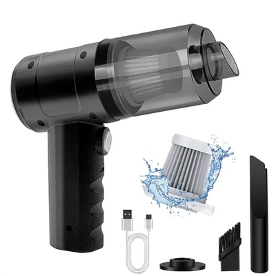15000PA Compressed Air Dust Collector Handheld vacuum cordless High power, car vacuum cleaner Hairdryer Mini portable - Your Gift Ideas