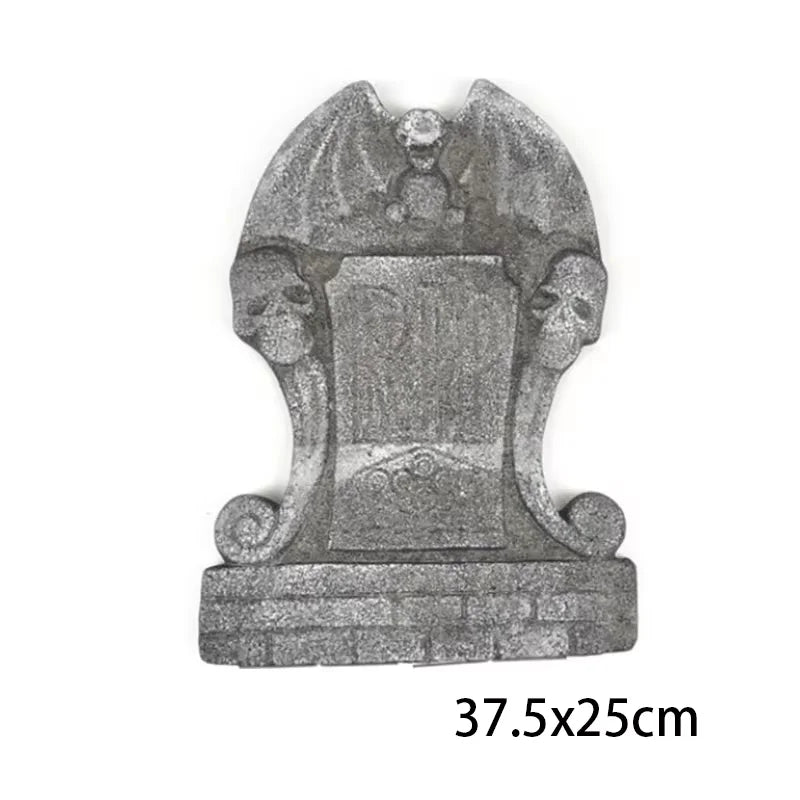 Halloween Foam Tombstone Decoration Haunted House RIP Stone Grisly Props Party Decor Skeleton Tombstone Yard Decoration - YourGiftIdeasUK