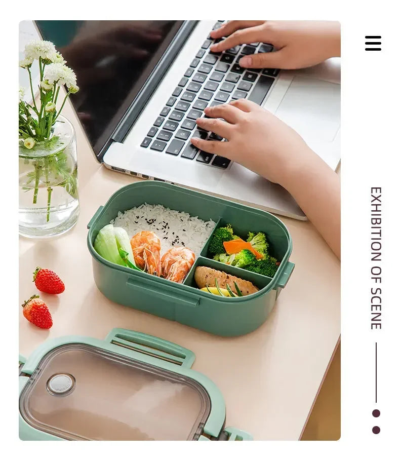 KPop Demon Hunters Portable Bento Lunch Boxs Girl Boy Compartment Fruit Food Boxs Microwave Lunch Box Picnic Fresh Box Gift - YourGiftIdeasUK