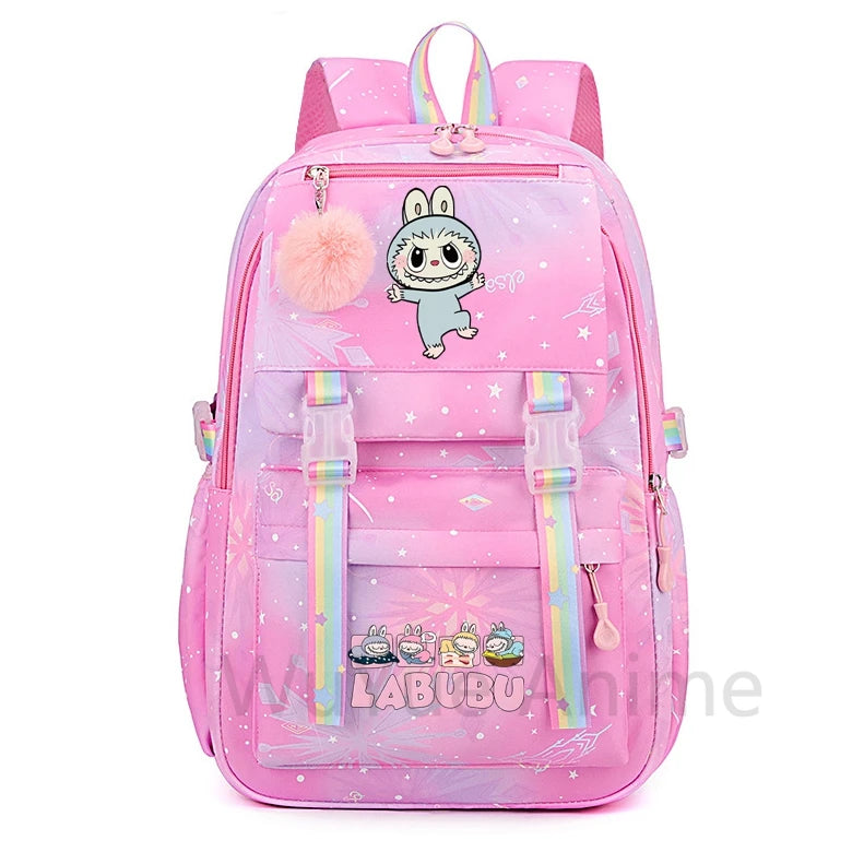 Anime Cute Printed Backpack Teenger Student Kid Girl Boy Schoolbag Bookbag Women Large Capacity Waterproof Schoolbag Travel Bag