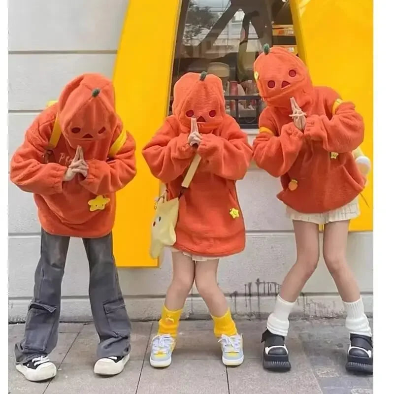 Autumn Winter Casual American Retro Pumpkin Hoodie - YourGiftIdeasUK