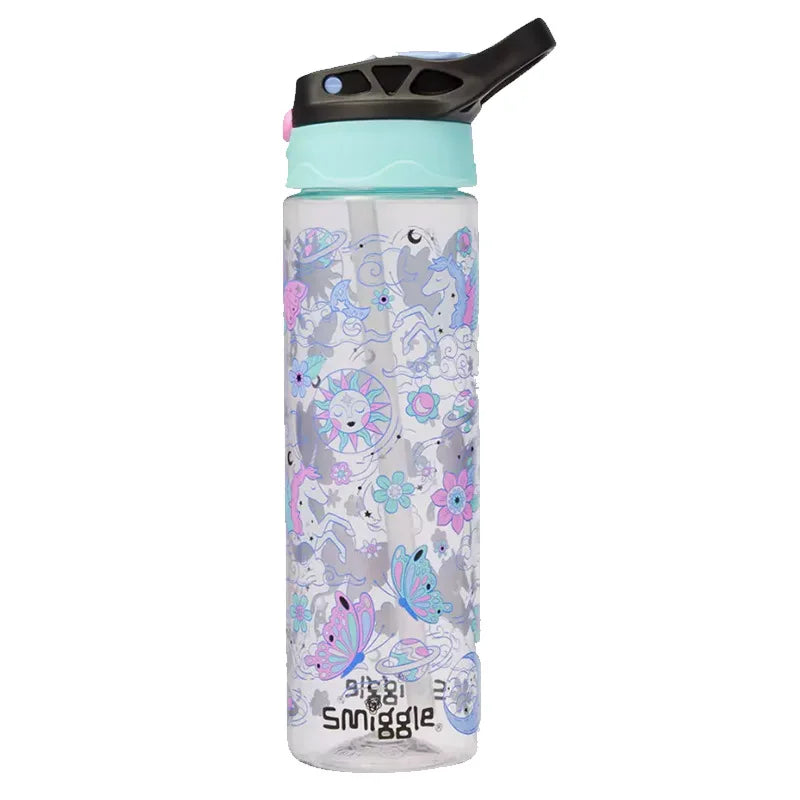 Smiggle Aussie Straw Bottle - Large Capacity